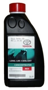 Антифриз TOYOTA Long Life G12 концентрат красный 1 л купить 1 837 ₽