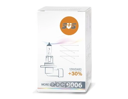 Лампа 12V HB4 55W +30% P22d SVS Standard 1 шт. картон купить 130 ₽