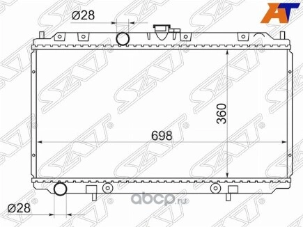 Радиатор NISSAN ALMERA N16 00-06/PRIMERA 02- SAT купить 4 793 ₽