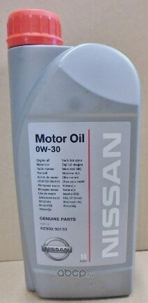 Масло моторное NISSAN Motor Oil 0W-30 синтетическое 1 л купить 3 708 ₽