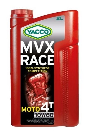 YACCO 10W60 MVX RACE 4T/2L Масло мот.синт. SL купить 3 349 ₽