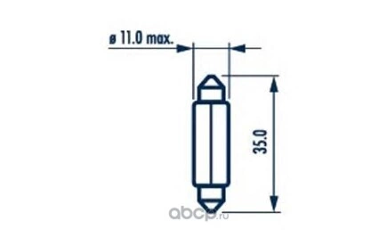 Лампа галогеновая  C5W SV8,5 24V 5W 10 шт. купить 41 ₽