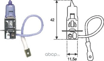 Лампа H3 12MM_! (H3) 55W 12V PK22S галогенная MAGNETI MARELLI купить 76 ₽