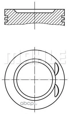 Поршень комплект OPEL Astra F/Vectra B mot.2,0L 16V /D=86,5mm KNECHT/MAHLE купить 4 470 ₽