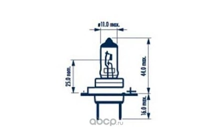 Лампа 24V H7 70W NARVA Standard 1 шт. картон купить 578 ₽