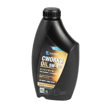 Масло моторное CWORKS OIL 5W-40 синтетическое 1 л купить 1 122 ₽