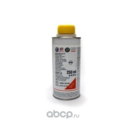 Жидкость тормозная VAG Brake Fluid DOT4 0,25 л купить 834 ₽