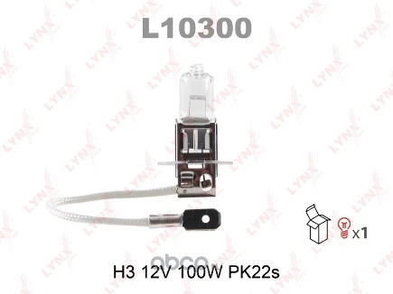 Лампа 12V H3 100W PK22s LYNXauto 1 шт. картон купить 95 ₽