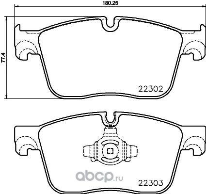 Колодки передние BREMBO купить 10 162 ₽