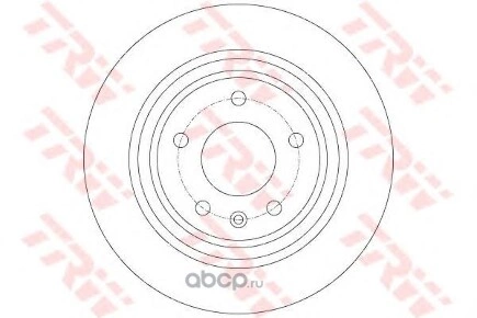Диск тормозной задний CHEVROLET Cruze 09- TRW купить 4 773 ₽