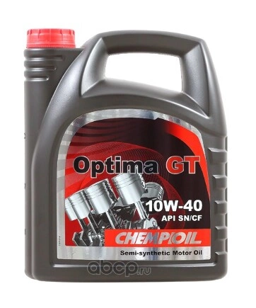 CH9501-4-E 10W-40 Optima GT SN/CH-4, A3/B4, 4л (полусинт. мотор. масло) CHEMPIOIL CHEMPIOIL купить 1 215 ₽