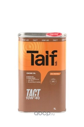 Масло моторное TAIF TACT 10W-40 1 л купить 616 ₽