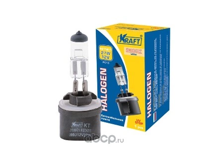 Лампа 12V H27W/1 27W PG13 KRAFT 1 шт. картон купить 423 ₽