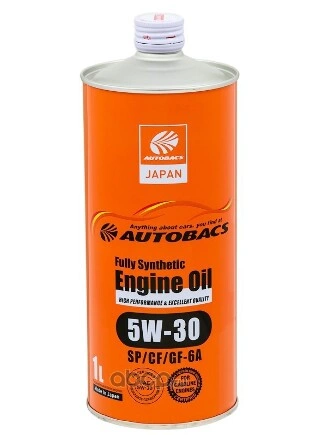 Масло моторное AUTOBACS Engine Oil 5W-30 синтетическое 1 л купить 1 374 ₽