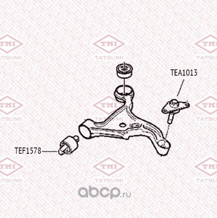 Опора шаровая нижняя L/R VOLVO S60/S80/V70/XC70 00-> TATSUMI купить 1 239 ₽