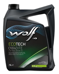 Масло моторное Wolf ECOTECH 0W-40 FE синтетика 5 л купить 8 260 ₽