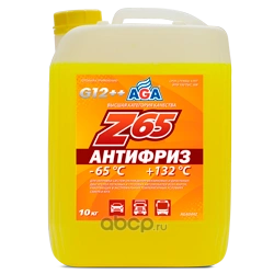 Антифриз AGA Z-65 G12++ готовый -65C желтый 10 кг купить 2 163 ₽