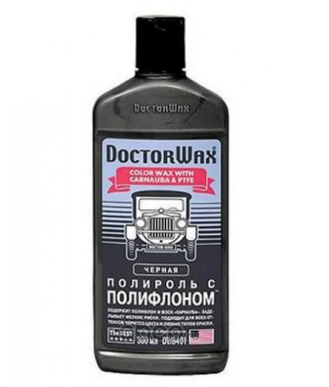 Полироль с полифлоном черный 300мл DoctorWax купить 569 ₽