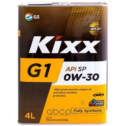 Масло моторное KIXX G1 0W-30 синтетическое 4 л купить 4 127 ₽