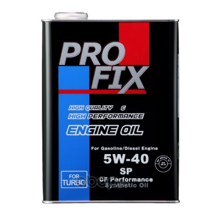 Масло моторное синтетическое 4 л - Engine Oil 5W-40 SP Profix купить 3 633 ₽