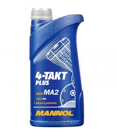 Масло моторное MANNOL 4-Takt Plus 10W-40 полусинтетическое 1 л купить 656 ₽