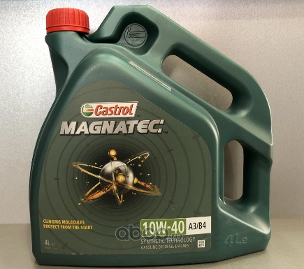 Масло моторное CASTROL Magnatec 10W-40 полусинтетическое 4 л купить 3 190 ₽