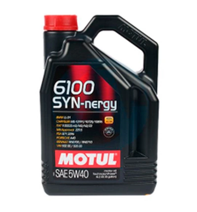 Масло моторное Motul 6100 Syn-Nergy 5W-40 синтетическое 4 л купить 3 708 ₽