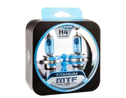 Галогенные автолампы серия TITANIUM H4, 12V, 6055W, комплект 2 шт купить 1 538 ₽