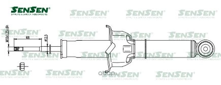 Амортизатор HONDA CRV 01/9502/02 зад.газ. SENSEN купить 2 606 ₽