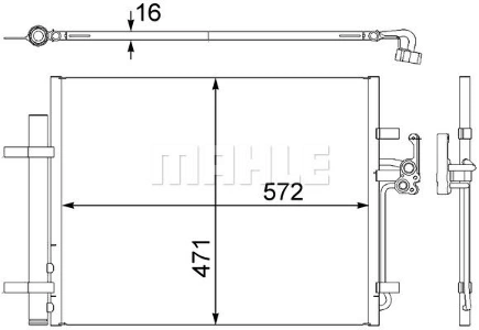 Радиатор кондиционера FORD Galaxy II/S-Max/VOLVO S80 II/XC70 II KNECHT/MAHLE купить 14 814 ₽