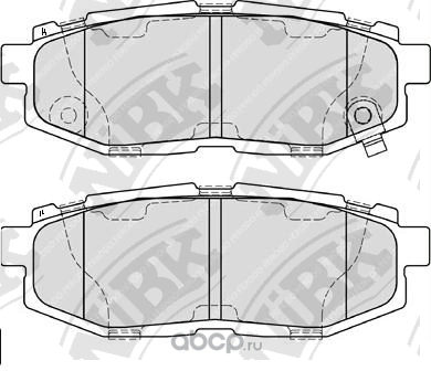 Колодки задние NIBK купить 4 107 ₽