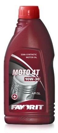 Масло моторное FAVORIT 4-Takt Moto 10W-30 полусинтетика 0.5 л купить 222 ₽