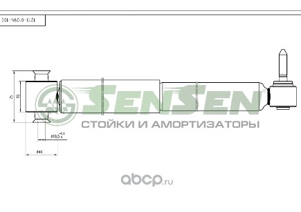 Амортизатор задний L=R (газ.) RENAULT MEGANE II SENSEN купить 2 452 ₽