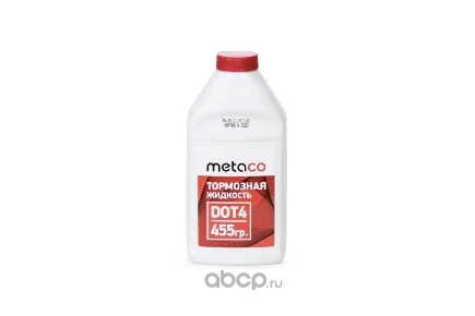 Жидкость тормозная Metaco Fluid brake DOT4 0,5 л купить 233 ₽