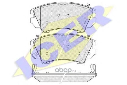 Колодки передние OPEL Insignia ICER купить 2 465 ₽