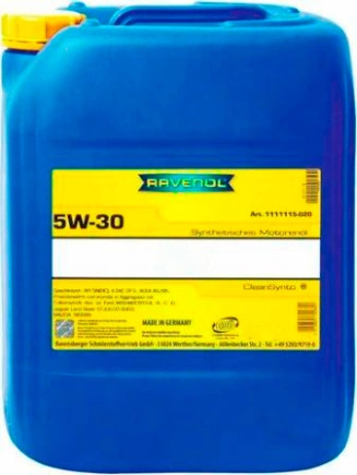 Масло моторное Ravenol HLS 5W-30 синтетика 10 л купить 9 943 ₽