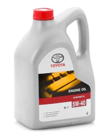 Масло моторное TOYOTA Engine Oil 5W-40 синтетическое 5 л купить 5 822 ₽