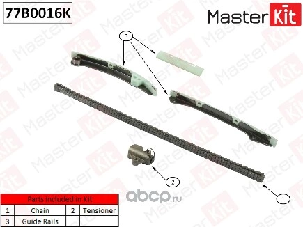 Комплект цепи ГРМ MASTERKIT купить 9 882 ₽