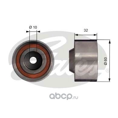 Ролик обводной ремня ГРМ HYUNDAI Sonata IV 01->/KIA Magentis 00-05 GATES купить 3 584 ₽