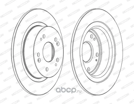 Диск тормозной задний FERODO DDF1776 купить 3 596 ₽