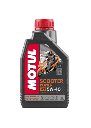 Масло моторное 4T Motul Scooter Power 5W40 синтетическое 1 л купить 1 434 ₽