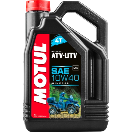 Масло моторное 4T Motul ATV-UTV 4T 10W40 4 л купить 4 863 ₽