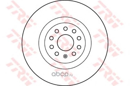 Диск тормозной передний VAG A3/Q2/Q3/Octavia/Kodiaq/Golf 7/8/Passat B7/B8 TRW купить 13 095 ₽