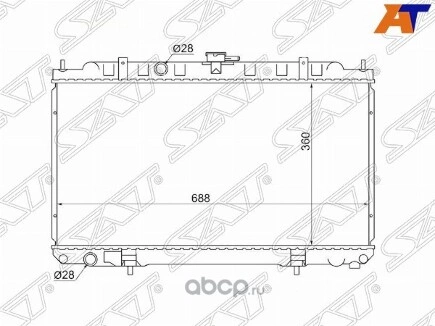 Радиатор NISSAN AD/WINGROAD/SUNNY B15/ALMERA/BLUEBIRD SYLPHY/PRIMERA P12(трубчатый) купить 5 537 ₽