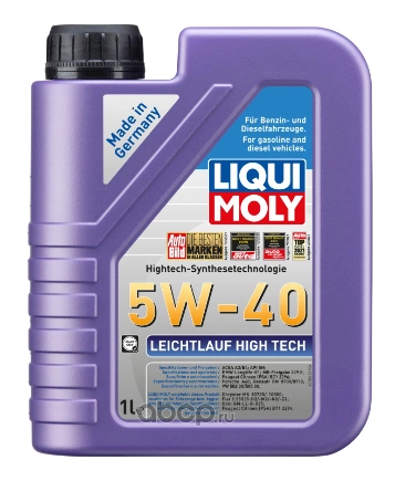 2327 LiquiMoly НС-синт. мот.масло Leichtlauf High Tech 5W-40 SP A3/B4 (1л) LIQUI MOLY купить 1 252 ₽