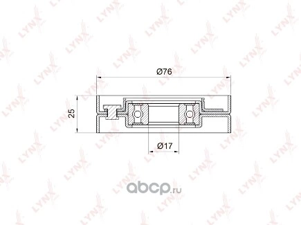 Ролик натяжной навесного оборудования LYNXauto купить 1 173 ₽