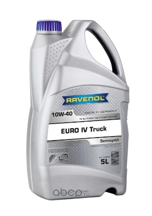 Масло моторное Ravenol EURO IV Truck 10W-40 синтетика 5 л купить 5 899 ₽