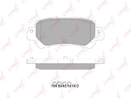 Колодки задние LYNXauto  купить 1 935 ₽