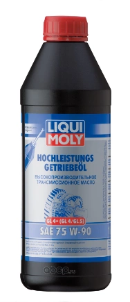 Масло трансмиссионное Liqui Moly Hochleistungs-Getriebeoil GL-4/GL-5 75W90 синтетическое 1 л купить 2 408 ₽