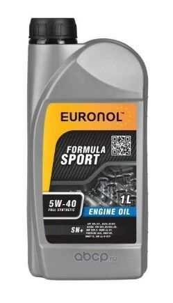 Масло моторное EURONOL SPORT FORMULA 5W-40 1 л купить 445 ₽